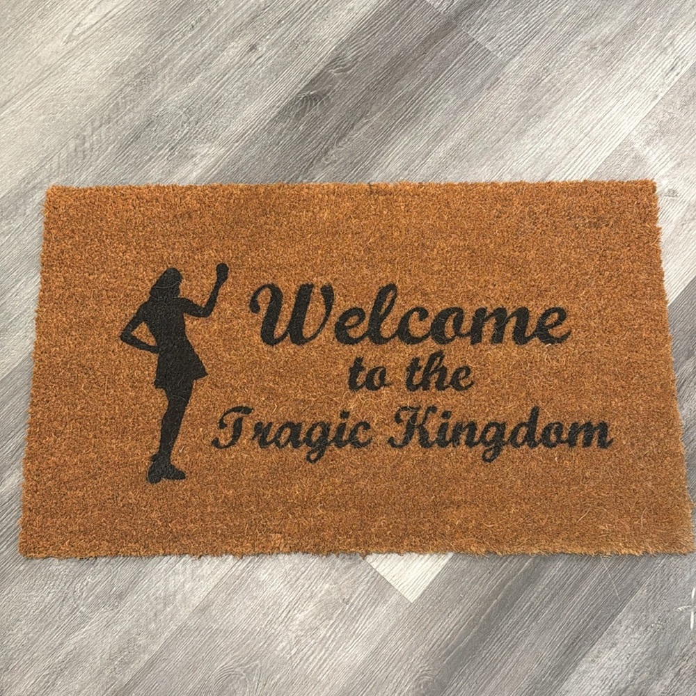 🍑Welcome to the Tragic Kingdom🍑 Doormat 🍑 No Doubt - Gwen Stefani Orange County